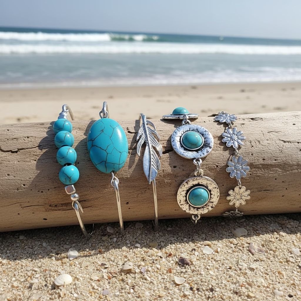 Turquoise Boho Bracelet Stack
