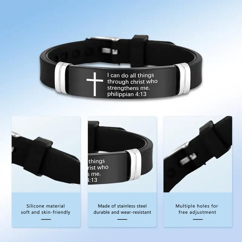 Inspirational Cross Bracelet