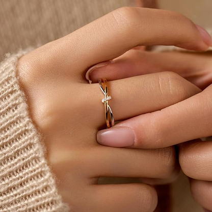 Twisted Knot Infinity Love Ring