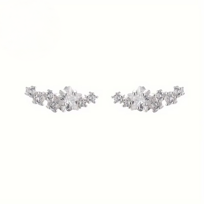 Glittering Star Stud Earrings