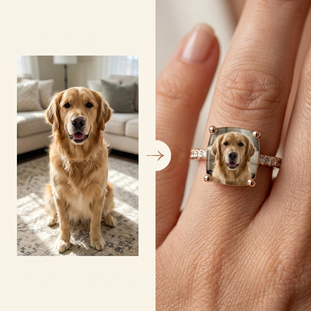 Custom Pet Square Ring