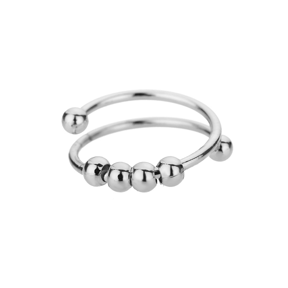 Gold Ball Accent Ring