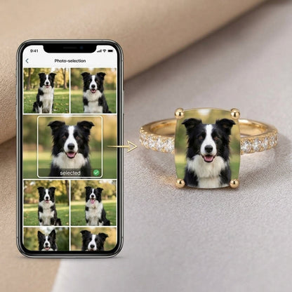 Custom Pet Square Ring