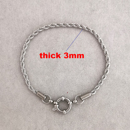 Gold Rope Chain Bracelet
