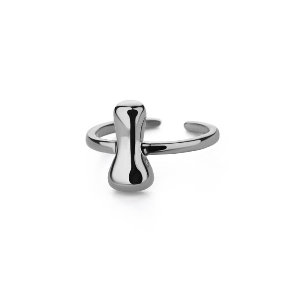 Gold Initial Statement Ring