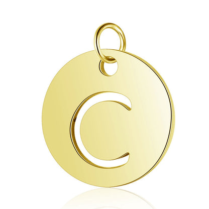 Gold Knot Initial Letter Bracelet