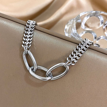 Chunky Oval Link Statement Bracelet