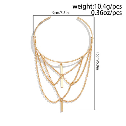 Gold Layered Chain Arm Cuff