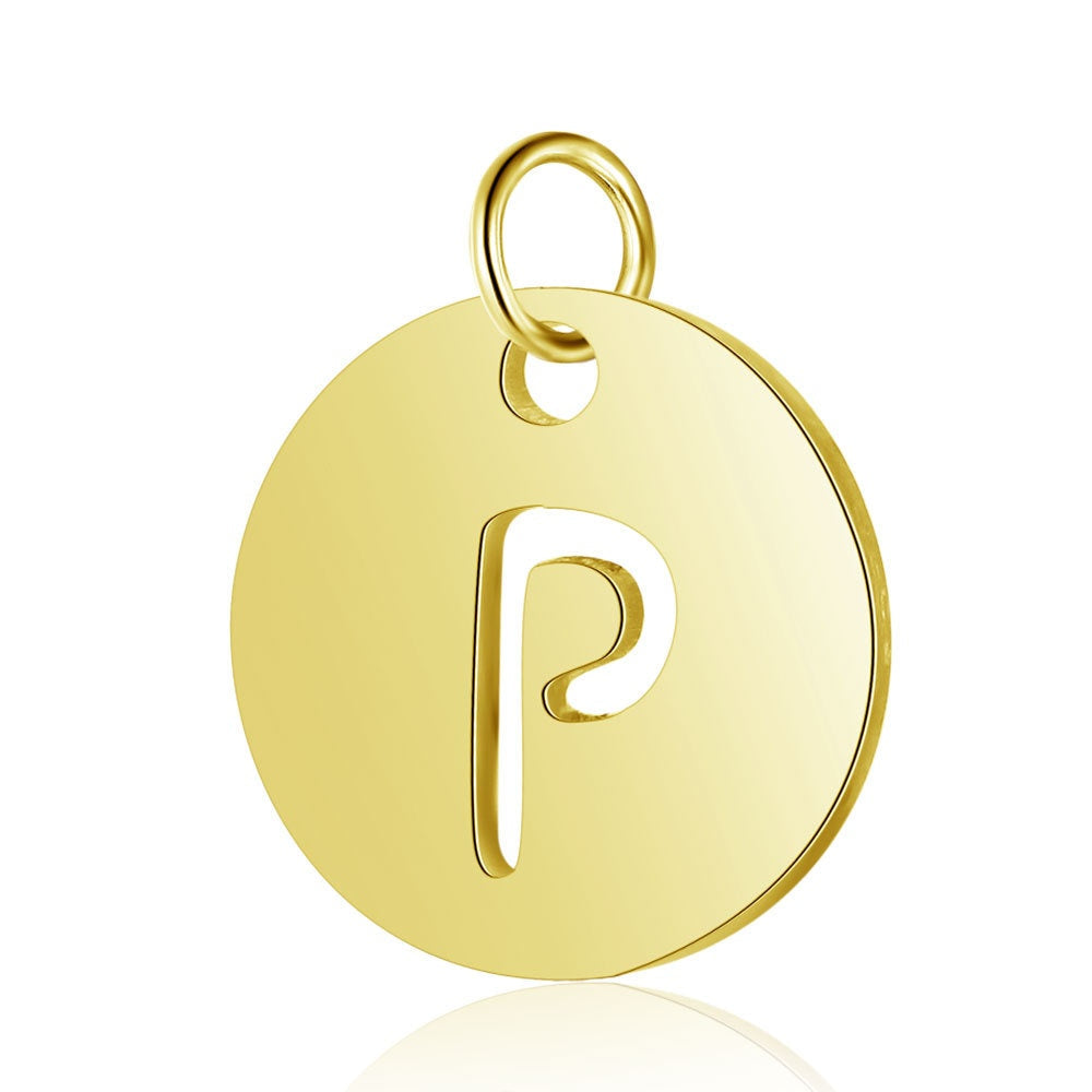 Gold Knot Initial Letter Bracelet