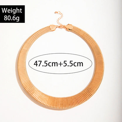 Punk Round Chain Choker Necklace