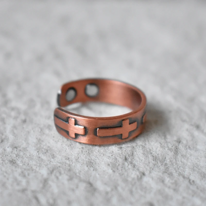 Intertwined Magnetic Copper Ring