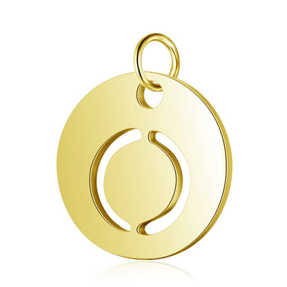 Gold Knot Initial Letter Bracelet