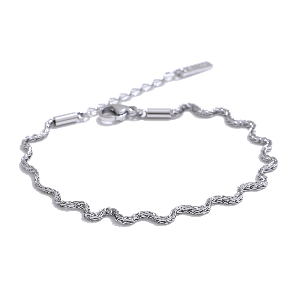 Dainty Gold Chain Drop Bracelet