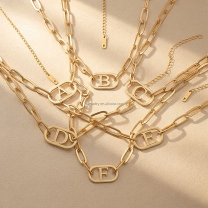 Initial B Link Necklace