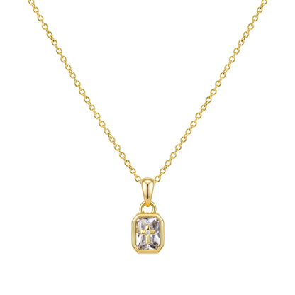 Cross Birthstone Necklace