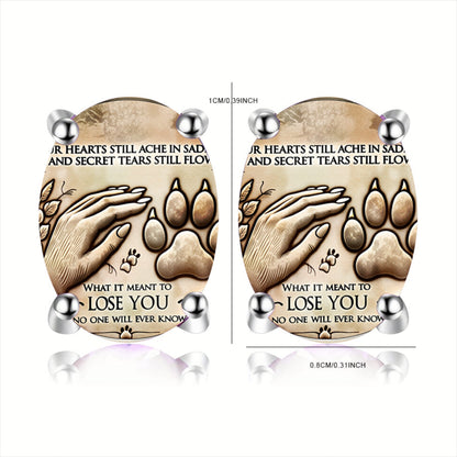 Paw Memorial Stud Earrings