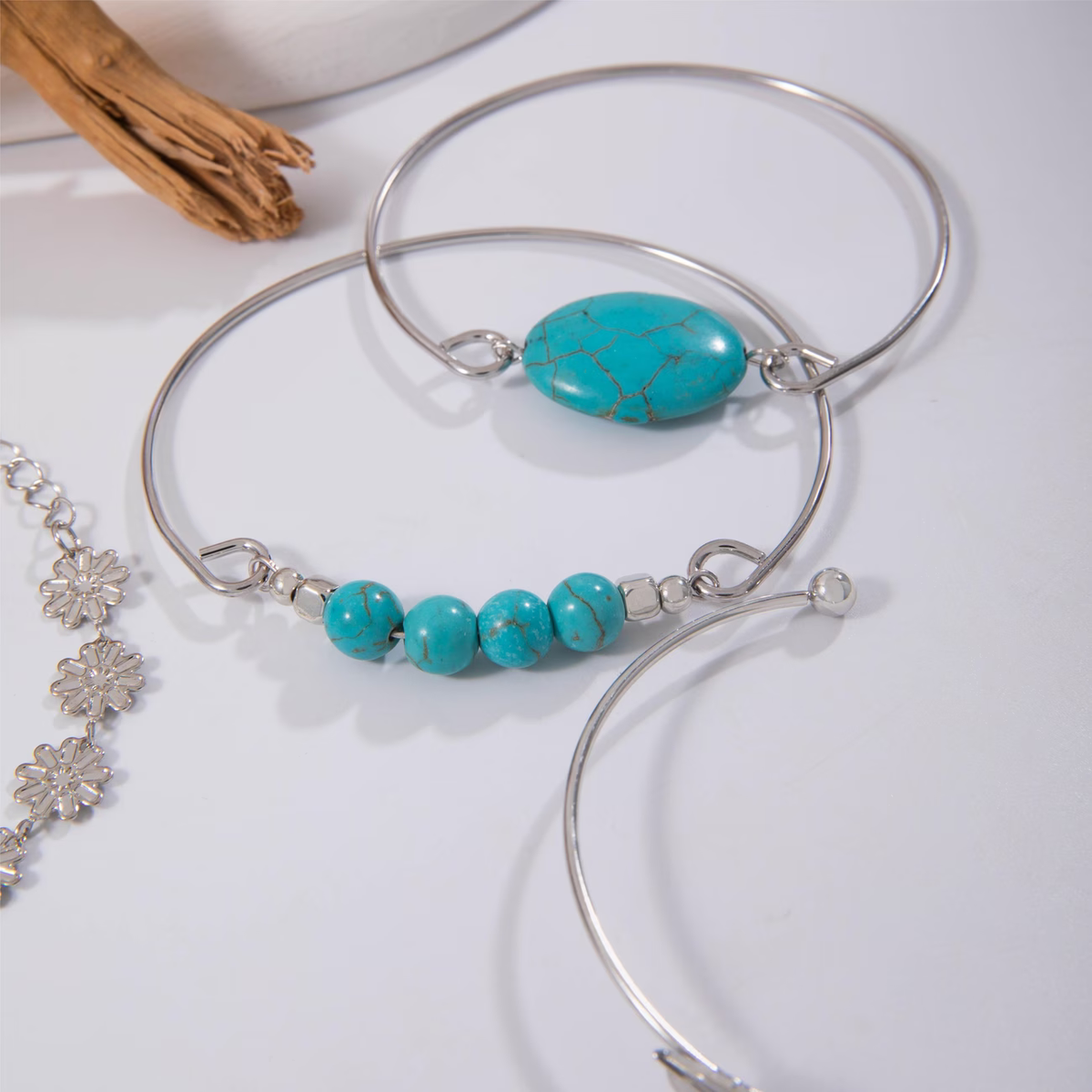 Turquoise Boho Bracelet Stack