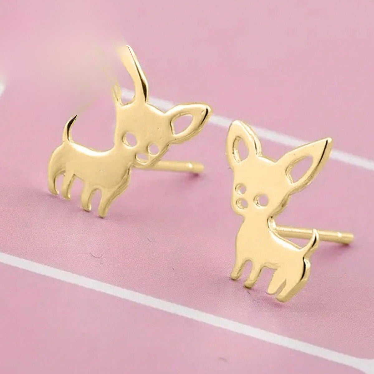 Chihuahua Dog Stud Earrings