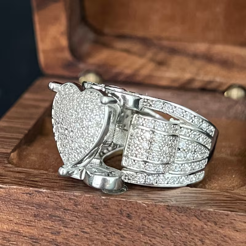 Zirconia Heart Shaped Ring