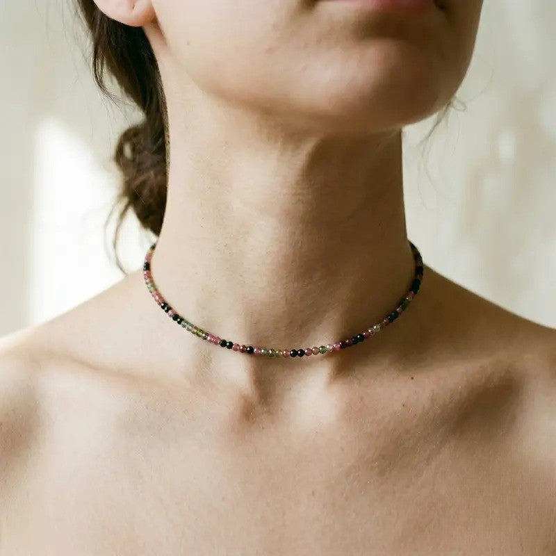 Multicolor Gemstone Beaded Necklace