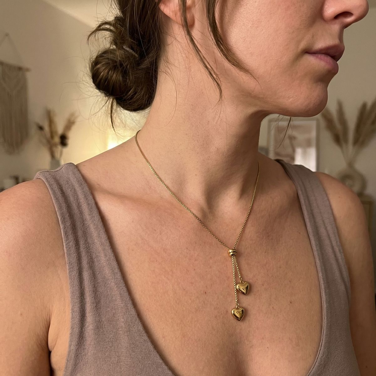 Double Heart Necklace