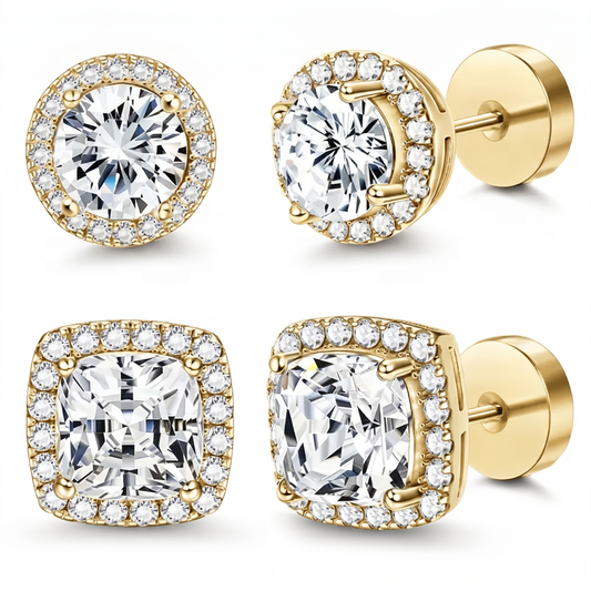 Halo Stud Earrings