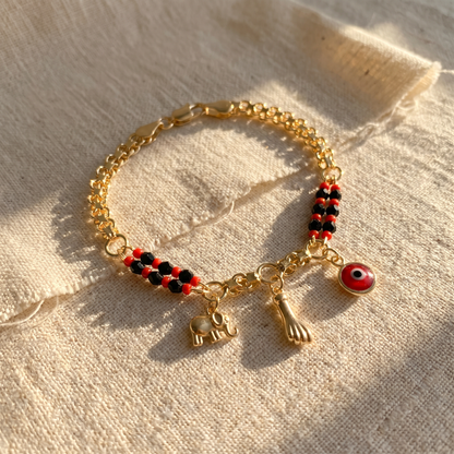 Evil Eye Elephant Bracelet