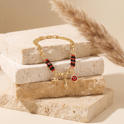Evil Eye Elephant Bracelet