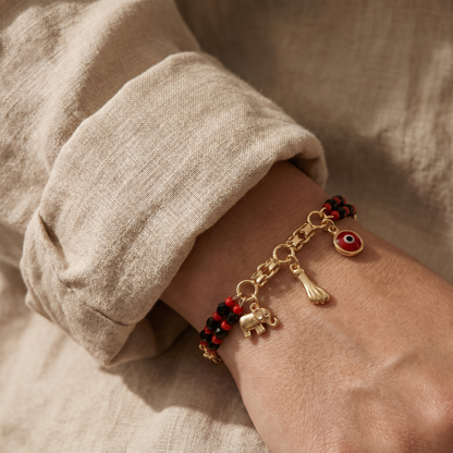 Evil Eye Elephant Bracelet