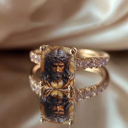 Jesus Square Ring