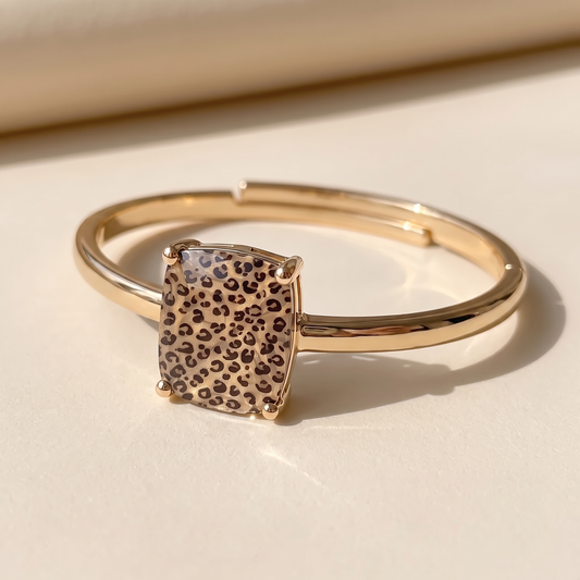 Leopard Square Bracelet