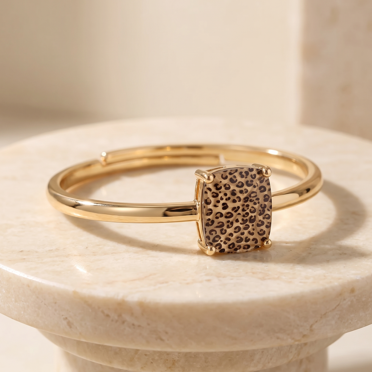 Leopard Square Bracelet