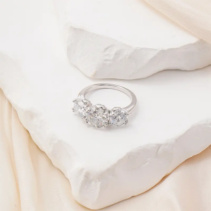 4ct Three Stone Ring