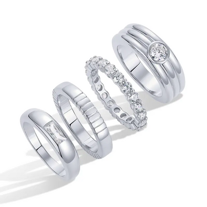 4pc Stackable Ring Set