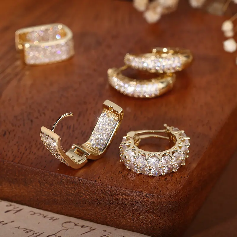 3 Pair Exquisite Earrings