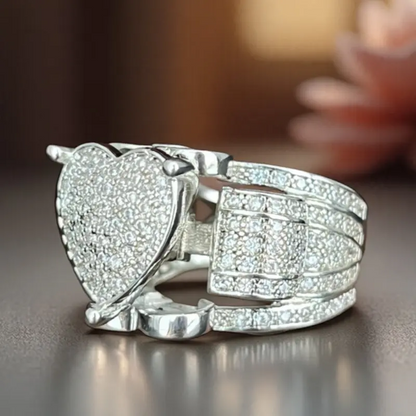 Zirconia Heart Shaped Ring