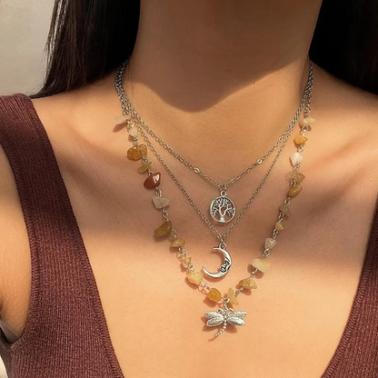 3pc Celestial Crystal Necklace