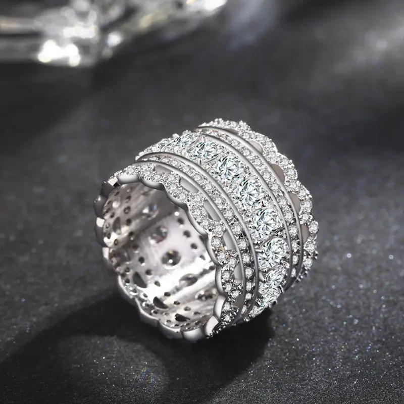 Multilayer Elegant Zirconia Ring