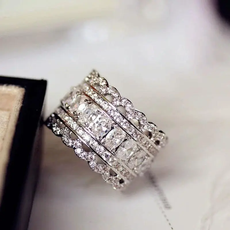 Multilayer Elegant Zirconia Ring