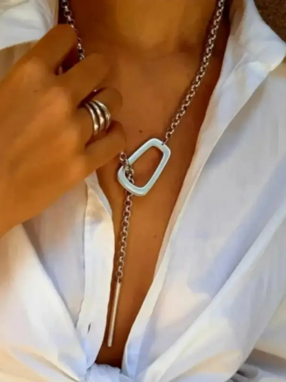 Adjustable Lariat Bar Necklace