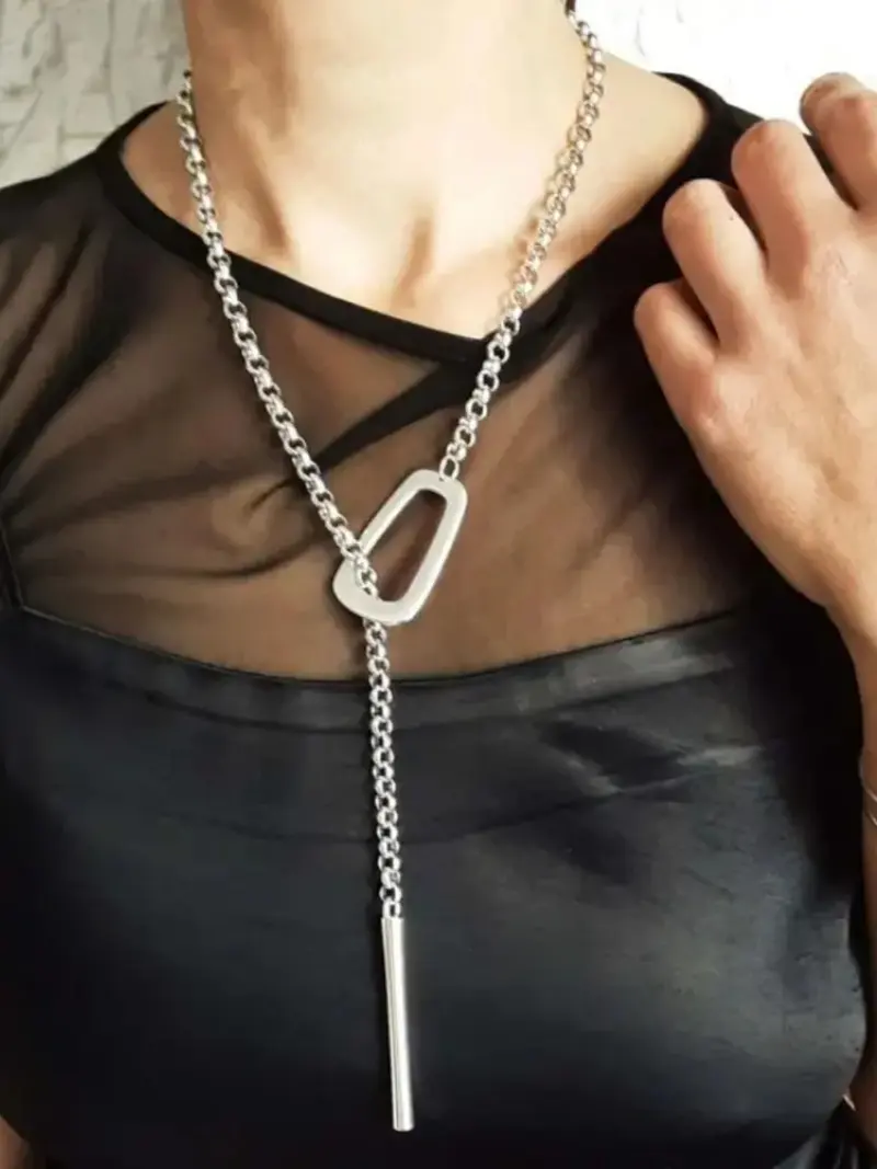 Adjustable Lariat Bar Necklace