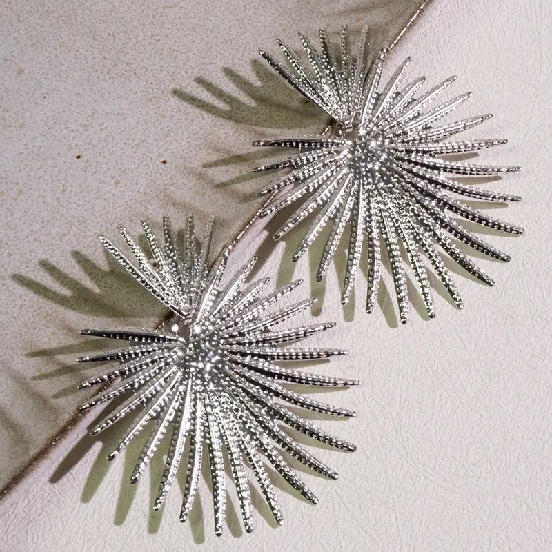 Sunburst Hoop Earrings