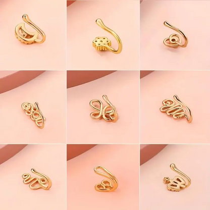 9pc Nose Ring Set