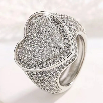 Chunky Heart Shape Ring
