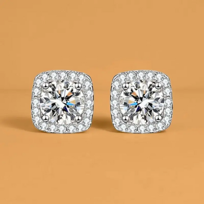 4 Pair 8pc Sparkly Zirconia Earrings Set