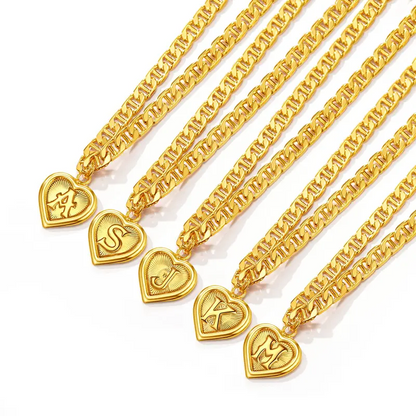 Initial Heart Anklet
