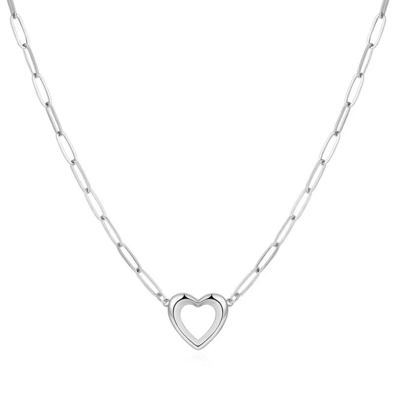 Dainty Open Heart Necklace