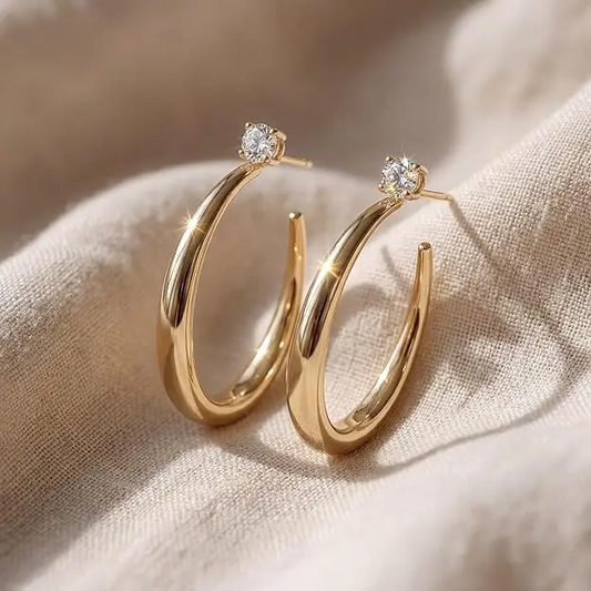 2 in 1 Stud & Hoop Earrings