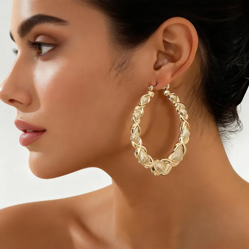Braided Hoop Earrings