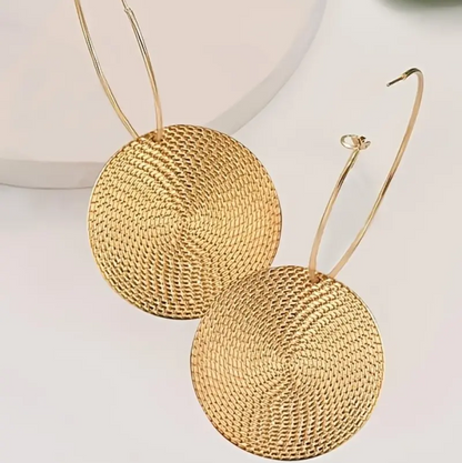 Round Circle Hoop Earrings